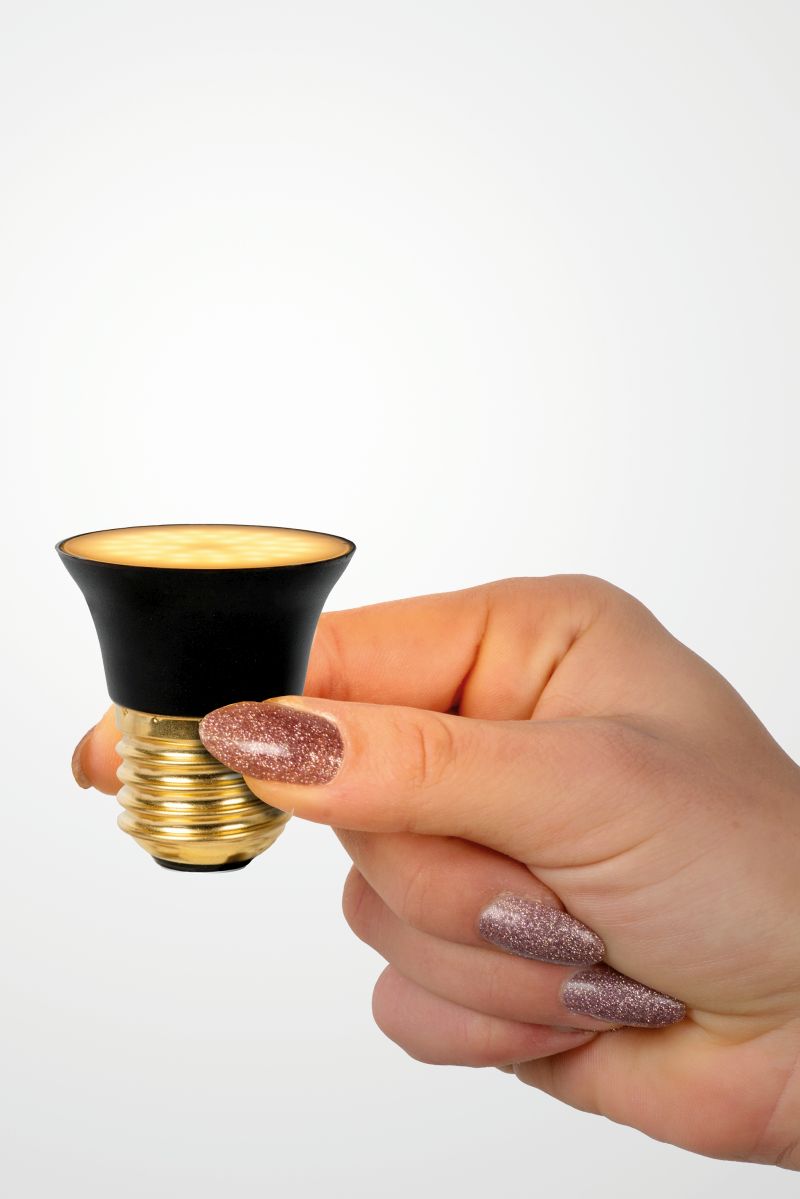 Lucide G45 - LED žiarovka - Ø 4,3 cm - LED Rozm. - E27 - 1x5W 2700K - 3 StepDim - Čierny